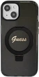 Etui plecki Guess Ring Stand Script Glitter MagSafe do Apple iPhone 15/14/13 Black (3666339156329) - obraz 1