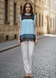 Блуза inDresser L Голубой (IN-8000-Blue) - изображение 2