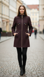 Пальто VOLANGE 42 Коричневый (DS-0923-Dark-brown) - изображение 1
