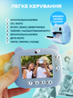 Фотоаппарат мгновенной печати детский цифровой полароид с термопечатью играми селфи видеокамера Full HD для детей с принтером картой памяти набор подарочный с бумагой фломастерами 3в1 подарок для девочки мишка OnePro Голубой 63453 - изображение 7