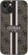 Панель Guess 4G Printed Stripes MagSafe для Apple iPhone 15/14/13 Brown (3666339203443) - зображення 1