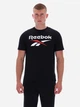 Koszulka męska bawełniana Reebok Bruno Big Logo Crew Neck Ss 100240887 L Czarna (1200175735458) - obraz 1