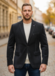 Пиджак Plus Scorpion 46 Темно-синий (SAA-8301-Navy-blue) - изображение 1
