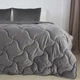 Ковдра ТЕП "VELOUR" Темно - сіра, 200x210 - зображення 2