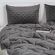Ковдра ТЕП "VELOUR" Темно - сіра, 200x210 - зображення 5