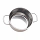Каструля Kamille KM-5412 срібляста з нержавіючої сталі 18 см зі скляною кришкою на 2 л (84-163-KM-5412) - зображення 6