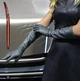 Длинные перчатки Fiorgini Premium Размер 6,5 (M) Длина перчатки (40см) до локтя Цвет кожи серый (3102) - изображение 3