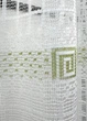 Тюль сетка VR-Textil Juli № 1870т Арка на кухню цвет белый с салатовым 500х145 см (53-0177) - изображение 4