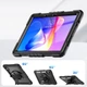Противоударный чехол Capsule Hybrid с вращательной подставкой и местом для стилуса на Xiaomi Redmi Pad 2 11" 2025 Чёрный - изображение 5