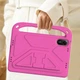 Противоударный детский силиконовый чехол с подставкой EVA Kids Stand на планшет Xiaomi Redmi Pad 2 11" 2025 Малиновый - изображение 4