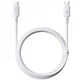 Дата кабель Baseus Silky Series OS Fast Charging Type-C to Type-C 100W (1m) (P10377704) (Moon White) (245477) - зображення 2