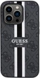 Etui plecki Guess 4G Printed Stripes MagSafe do Apple iPhone 15 Pro Max Black (3666339209742) - obraz 1