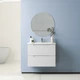 Тумба подвесная DEVIT Acqua 60 c умывальником 088164W белая - изображение 2