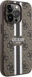 Etui plecki Guess 4G Printed Stripes MagSafe do Apple iPhone 15 Pro Max Brown (3666339203474) - obraz 3