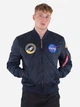 Бомбер чоловічий Alpha Industries 166107-07 L Синій (800070330266) - зображення 1