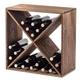 Regał na wino Kadax Loreo X drewniany ciemny brąz 52 x 52 cm (5906638310717) - obraz 5