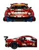 Конструктор машинка Technic Ferrari 488 GTE AF Corse на 1677деталей, маштаб 1:10 Феррарі червона Корса - изображение 8