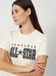 Футболка хлопковая женская Converse Womens T-Shirt All Star Retro Knit CVW5T106-EG7 S Белая (0198820256773) - изображение 4