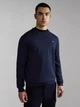 Sweter męski z bawełny Napapijri NP0A4GJP1761005 2XL Granatowy - obraz 1