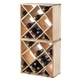 Regał na wino Kadax Loreo kratka drewniany jasny brąz 2 szt (5906638310755) - obraz 7