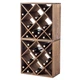 Дерев’яний стелаж для вина Kadax Loreo клітка темно-коричневий 2 шт (5906638310786) - зображення 7