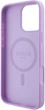 Etui plecki Guess Saffiano Peony Classic Logo MagSafe do Apple iPhone 16 Pro Max Purple (3666339328276) - obraz 7