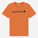 Koszulka męska bawełniana Carhartt 103361-Q66 XS Pomarańczowa - obraz 3