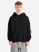 Bluza męska z kapturem kangurka Alpha Industries 146335-03 L Czarna - obraz 1