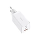 Зарядний пристрій Baseus 2xUSB-C 65W + 1xUSB GaN + cable USB-C to USB-C 100W 1.0m white (CCGP120202) - зображення 2