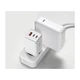 Зарядний пристрій Baseus 2xUSB-C 65W + 1xUSB GaN + cable USB-C to USB-C 100W 1.0m white (CCGP120202) - зображення 8