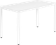 Обідній стіл ModernHome by Multistore 120 x 60 см Білий NORD-W (5905817008735) - зображення 1