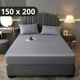 Простыня на резинке Softable Fabric 150×200 + 2 наволочки — мягкая, плотная, комфортная, серый (KT7006032) - изображение 1