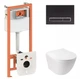 Набор Qtap Nest 4 в 1 подвесной унитаз Jay Ultra Quiet 485x360x320 + комплект установки QT07335177W45139 - изображение 1