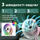 Вентилятор на аккумуляторе настольный вентилятор беспроводной c RGB-подсветкой USB вентилятор Hofmy AC-70 Pink - изображение 5