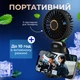 Вентилятор на аккумуляторе ручной вентилятор настольный мини вентилятор беспроводной портативный вентилятор с держателем для телефона Purple Hofmy AB-49 - изображение 4