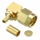 SMA(male) angle for RG316 Коннектор SMA (штекер) угловой 3.01.303 для коаксиального кабеля RG316, Leno RF (КНР) - изображение 1