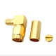 SMA(male) angle for RG223 Коннектор SMA (штекер) угловой для коаксиального кабеля 3.01.304 RG223, Leno RF (КНР) - изображение 9