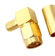SMA(male) angle for RG223 Коннектор SMA (штекер) угловой для коаксиального кабеля 3.01.304 RG223, Leno RF (КНР) - изображение 10