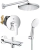 Душевая система скрытого монтажа Grohe Eurosmart UA26415SC11 (26164003+13425001+33305003+26668000) - изображение 1