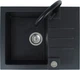 Zlew kuchenny z baterią Alveus Rock 1213091SEN Czarny - obraz 2
