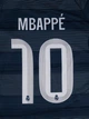 Детская футбольная форма Real Madrid 2025/26 — Kylian Mbappé №10 (резервная, тёмно-синяя), размер 26 (рост 140–145 см) - изображение 2