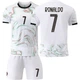 Детская футбольная форма Portugal 2025/26 — Cristiano Ronaldo №7 (домашняя, белая), размер 18 (рост 105–115 см) - изображение 2