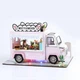 3D конструктор Румбокс «Цветочная машинка Meet Flower Car» DIY 3D конструктор с LED-подсветкой и пылезащитным куполом (HP9993) - изображение 2