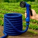 Шланг для полива 15 м латексный с распылителем V-HOSE PRO синий - изображение 1