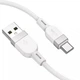 Кабель HOCO X109 USB to Type-C silicone 3A 1m білий - изображение 1