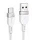 Кабель HOCO X109 USB to Type-C silicone 3A 1m білий - изображение 3