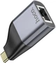 Мережевий адаптер перехідний HOCO UA35 USB TYPE-C to LAN, RJ45, 100 мб/с, gray - изображение 4
