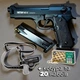 Стартовий пістолет Beretta 92 + оперативна кобура та 20 набоїв, Retay mod. 92 Black - изображение 1