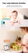 Відеоняня Baby Monitor WiFi 01 + гнучкий тримач, 5 дюймовий HD екран, камера 1080Р та управління зі смартфона, датчиком звуку, руху, нічне бачення, термометр, радіоняня - зображення 6