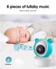 Відеоняня Baby Monitor WiFi 01 + гнучкий тримач, 5 дюймовий HD екран, камера 1080Р та управління зі смартфона, датчиком звуку, руху, нічне бачення, термометр, радіоняня - зображення 7